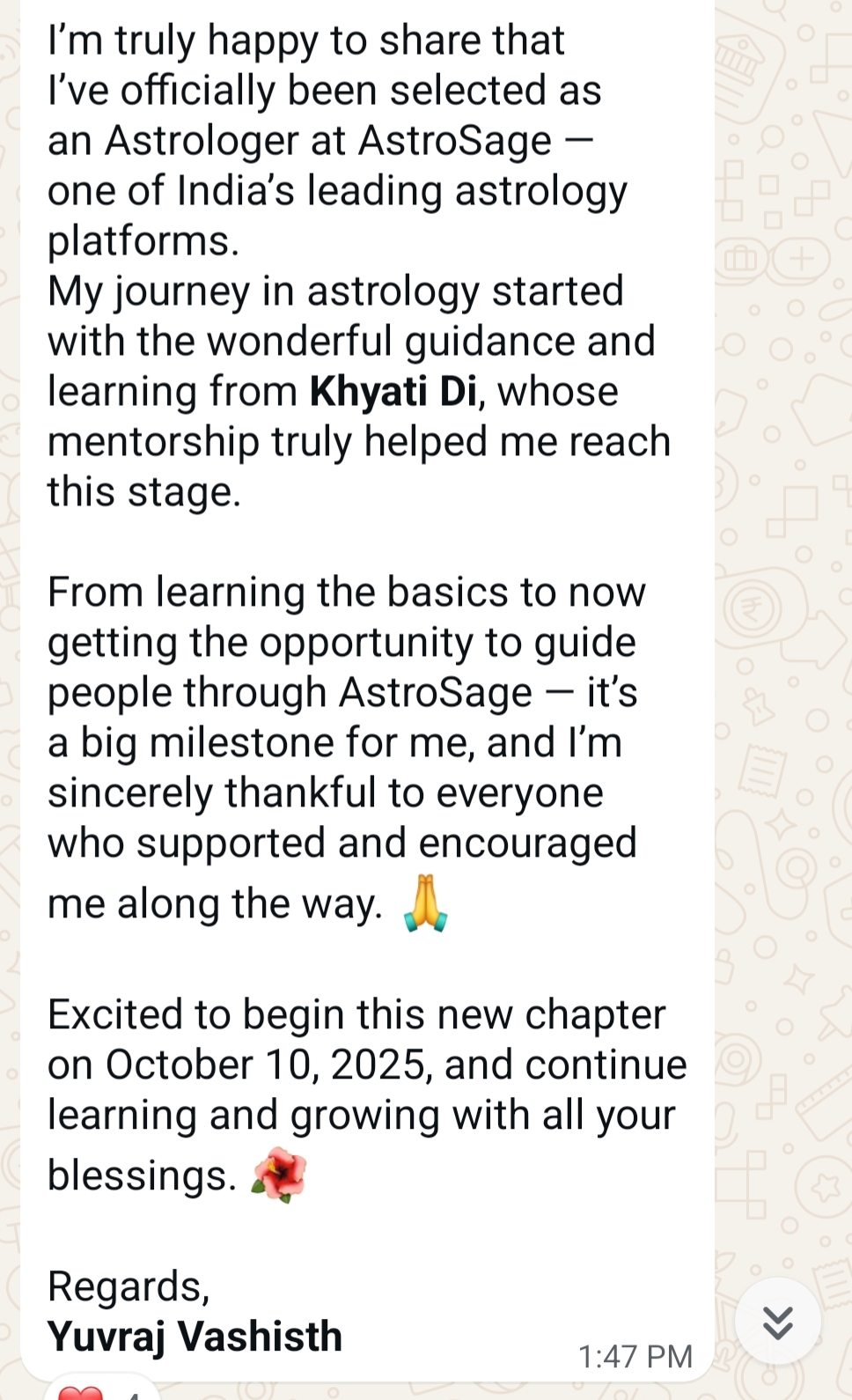 Cosmic Shaastra Testimonials