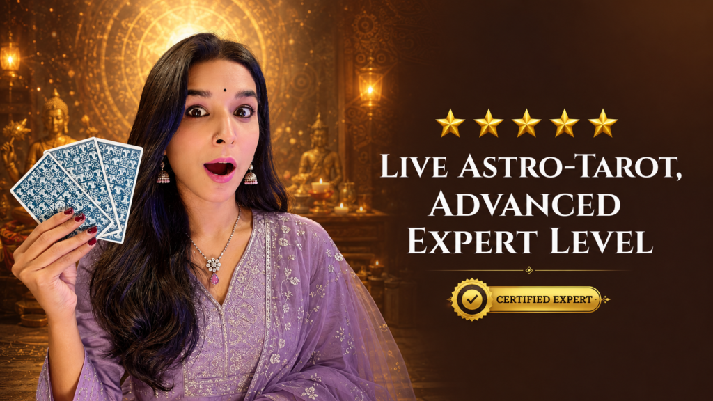 Live Astro Tarot Course by Khyati Vaghela featuring expert-level tarot training, astrology integration, and advanced spiritual education.
